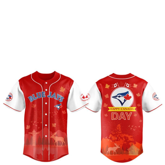 Toronto Blue Jays Happy Canada Day Jersey 2025 - Grishko.com