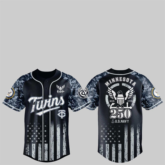 Twins 250th US NAVY Jersey 2025 - Grishko.com