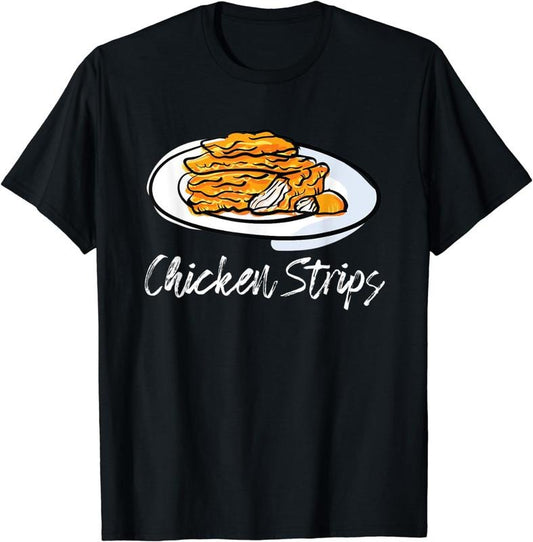 [100% Cotton] Chicken Strips Fried Tenders Hot Wings Fingers Kids BBQ Lime T-Shirt