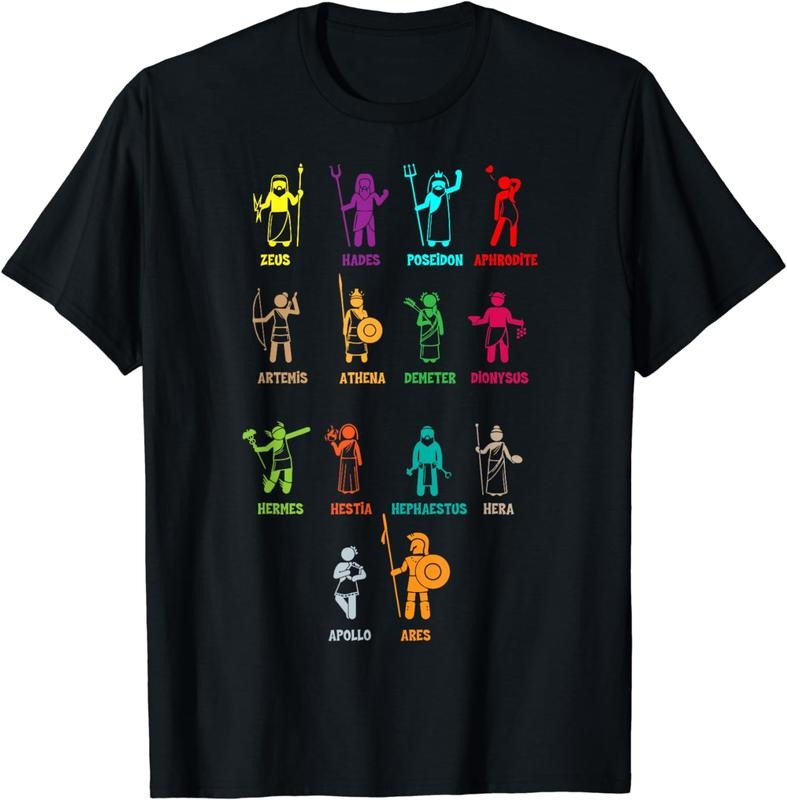 [100% Cotton] Greek Mythology Gods - Gods of Greece T-Shirt