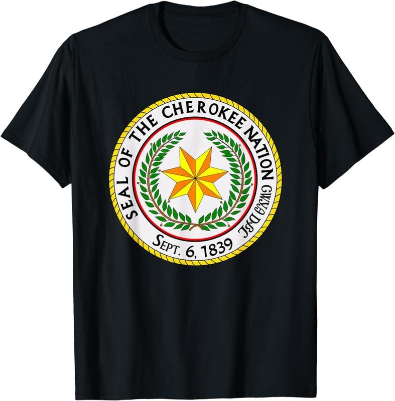 [100% Cotton] Seal of the Cherokee Nation Cherokee Native American Pride T-Shirt