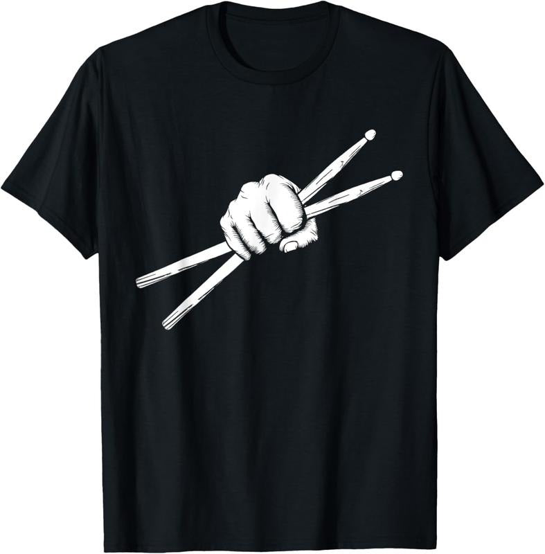 100% Cotton Drumsticks Drummer - Drumset Drums Gift T-Shirt