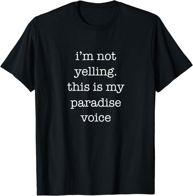 [100% Cotton]Funny Paradise Shirt This Is My Paradise Voice Sarcastic T-Shirt
