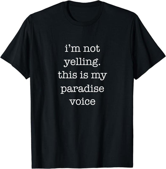[100% Cotton]Funny Paradise Shirt This Is My Paradise Voice Sarcastic T-Shirt