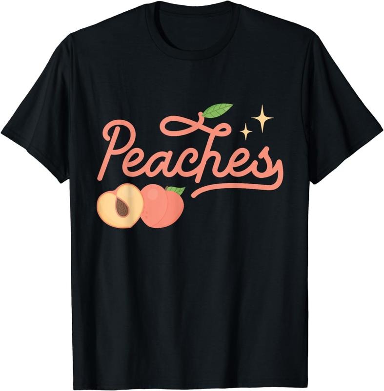 [100% Cotton]Peaches Sweet Fruit Peach T-Shirt