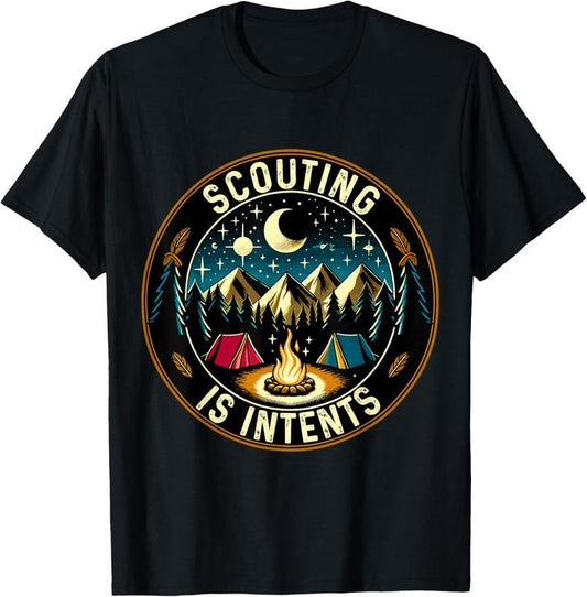 100% Cotton Scouting is Intents Scout Camper Camping T-Shirt