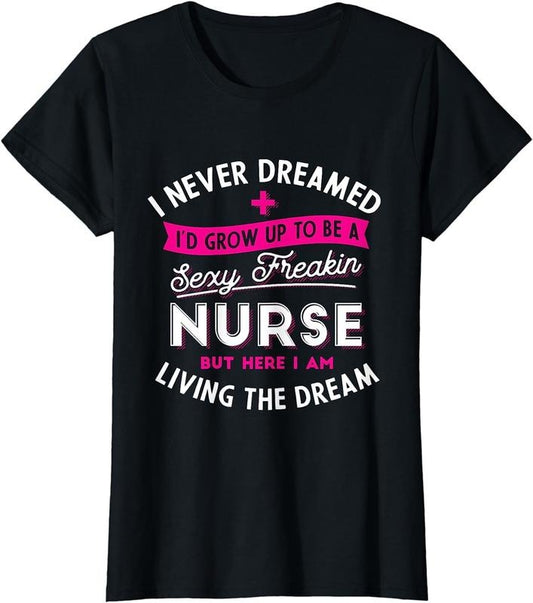 [100% Cotton]Sey Nurse - Funny Nursing & RN Graduation Gifts T-Shirt