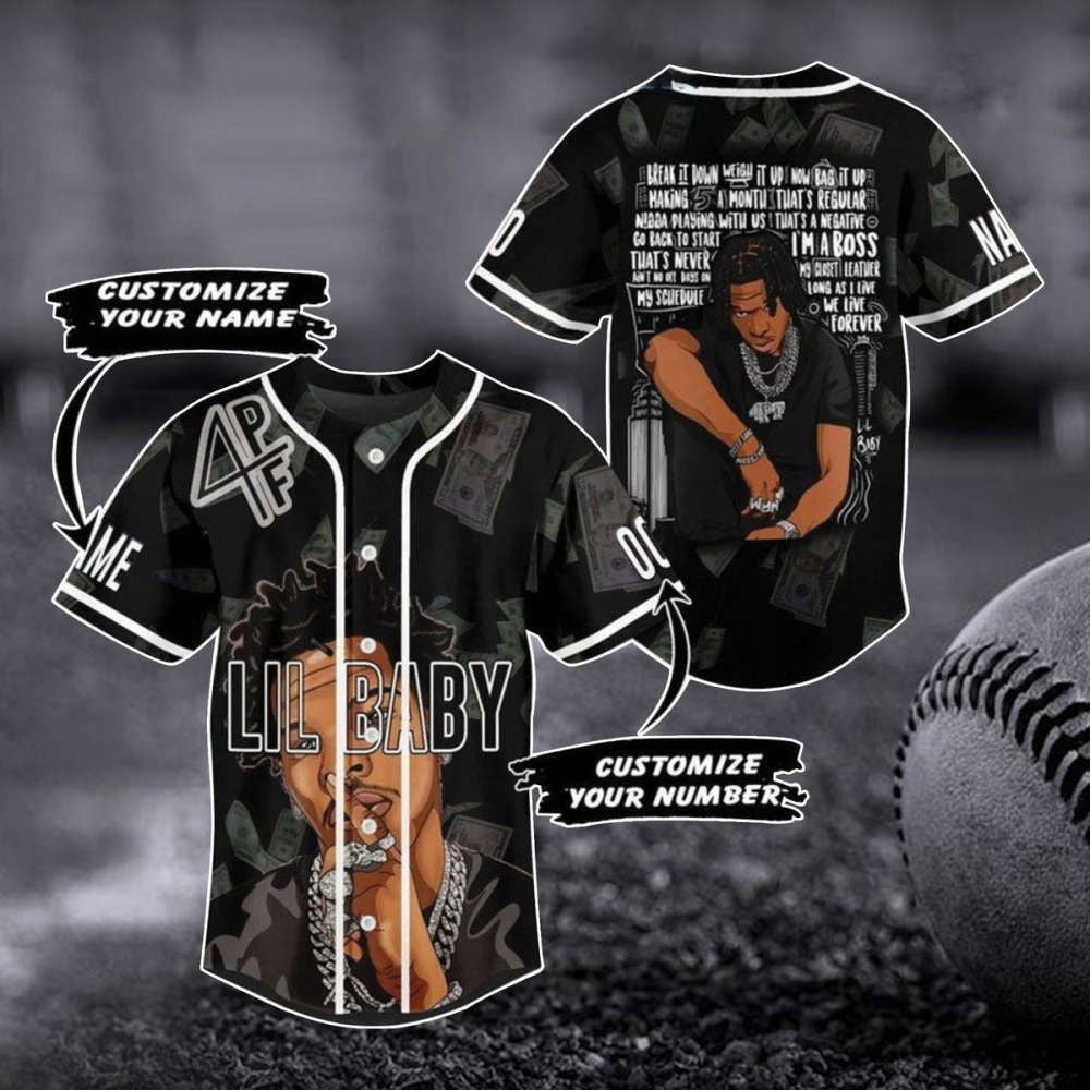 Personalized Lil Baby Baseball Jersey - Exclusive US Tour Shirt Music Concert Merch - Aopprinter