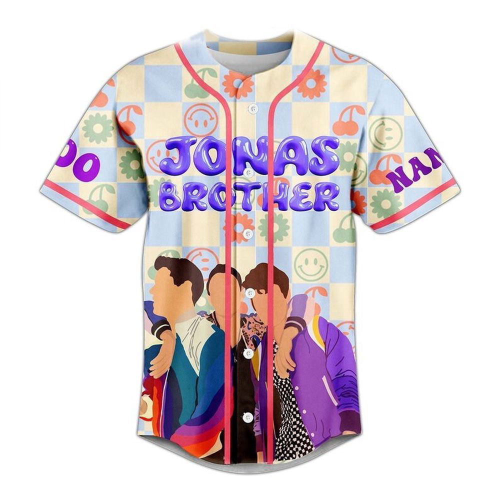 Jonas Brothers Baseball Jersey, Pop Rock Band Jersey Tee - lylyprint.com