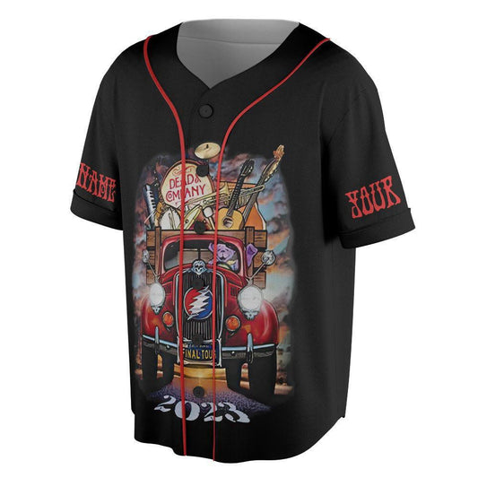 Custom Name Dead Co 2023 The Final Tour Truck Music Baseball Jersey - lylyprint.com