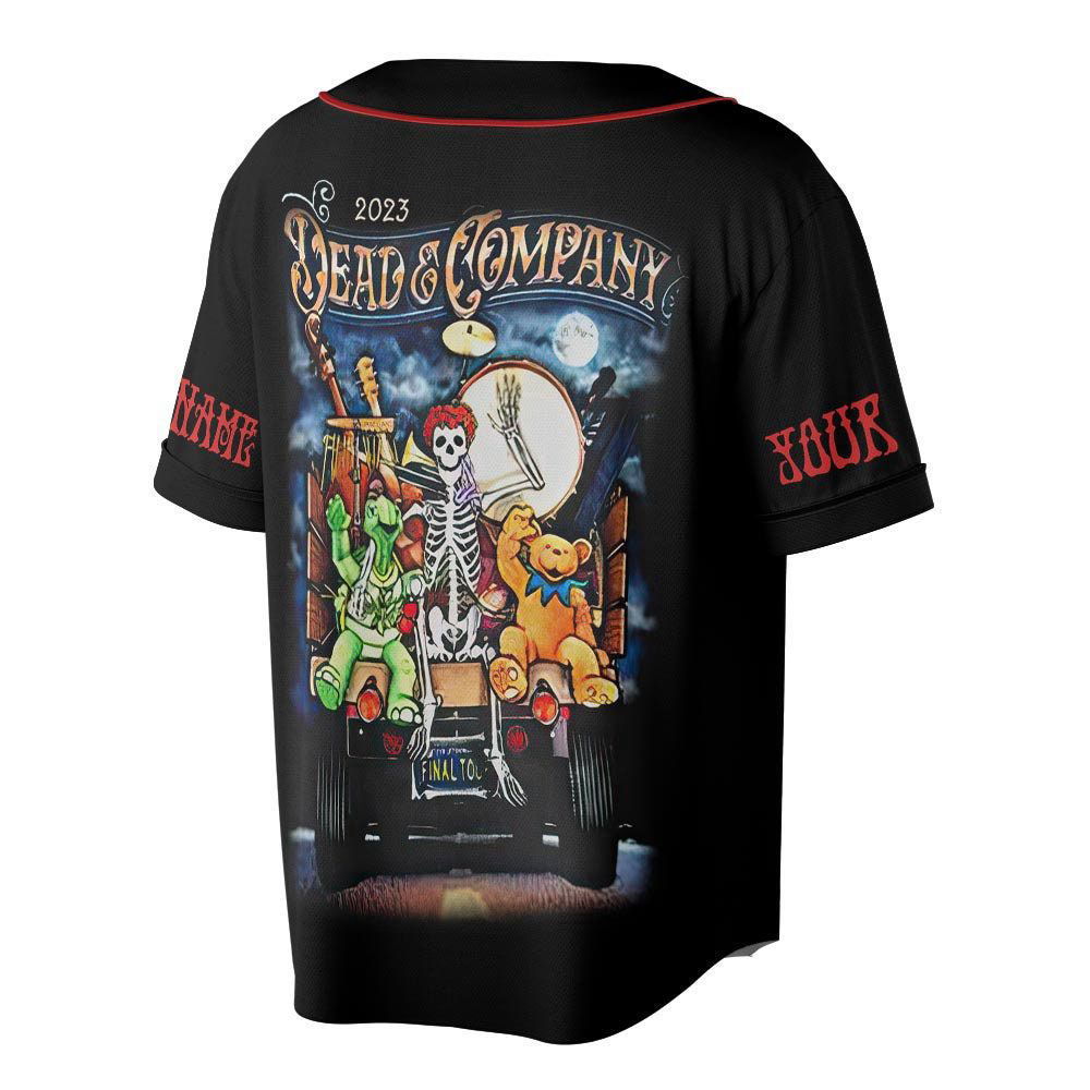 Custom Name Dead Co 2023 The Final Tour Truck Music Baseball Jersey - lylyprint.com