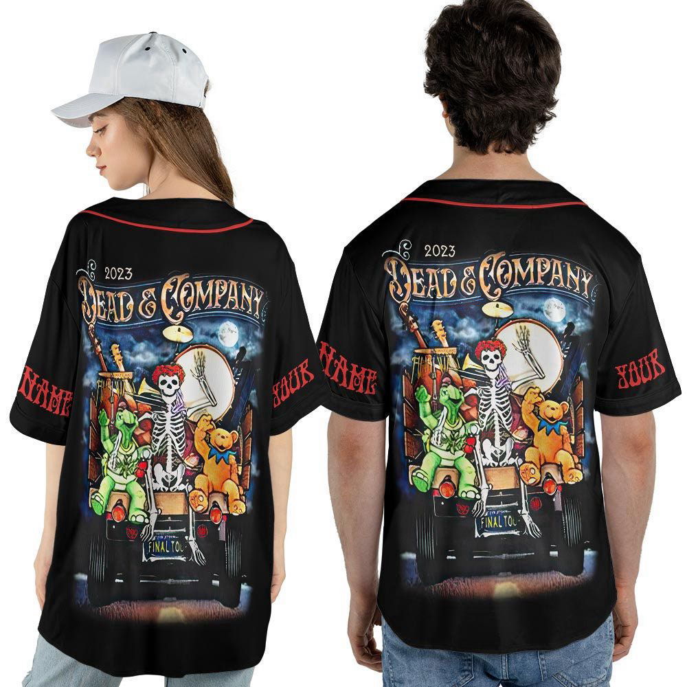 Custom Name Dead Co 2023 The Final Tour Truck Music Baseball Jersey - lylyprint.com