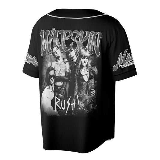 Custom Name Maneskin 2023 Tour Baseball Jersey - lylyprint.com