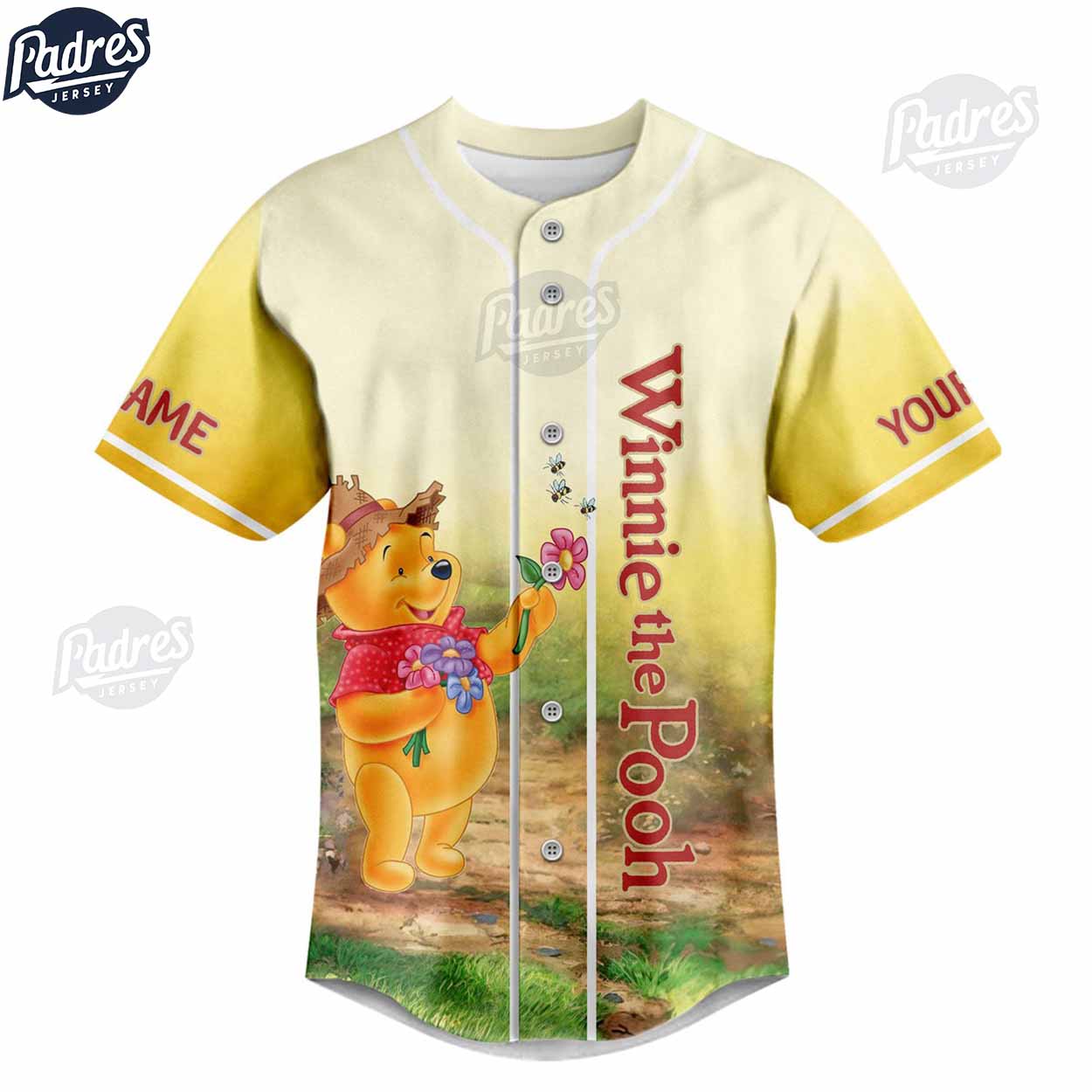 Disney Winnie The Pooh The Childhood Tour Custom Baseball Jersey - Bafud