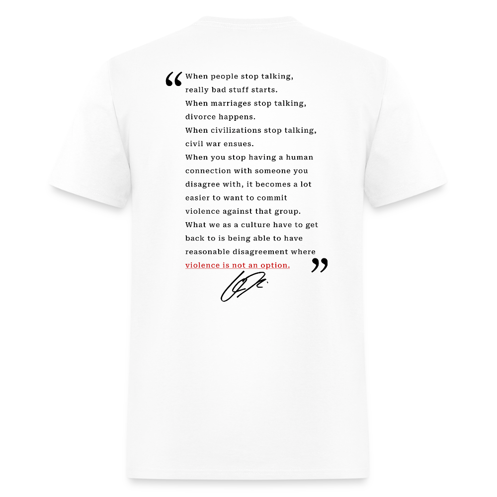 Freedom When People Stop Talking Charlie Kirk T Shirt