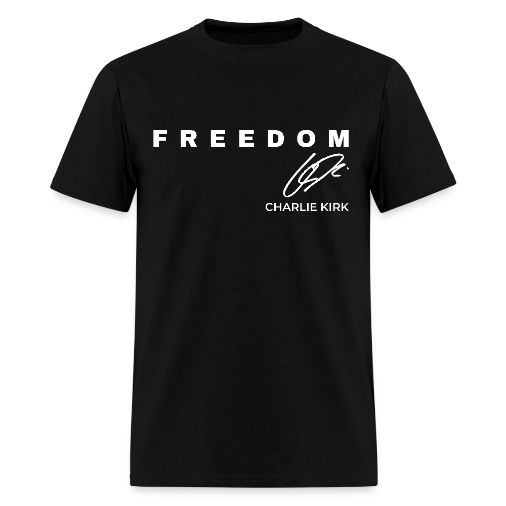 Freedom Thank You Charlie Kirk Signature A True Patriot 31 T Shirt