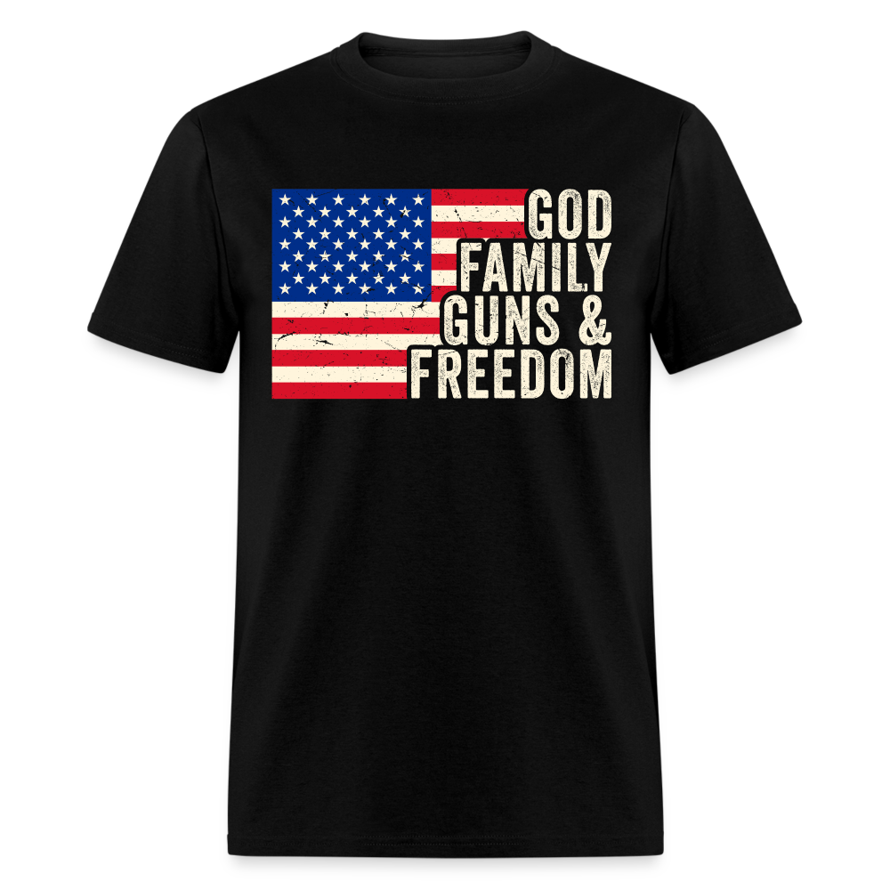 God Family Guns & Freedom T Shirt