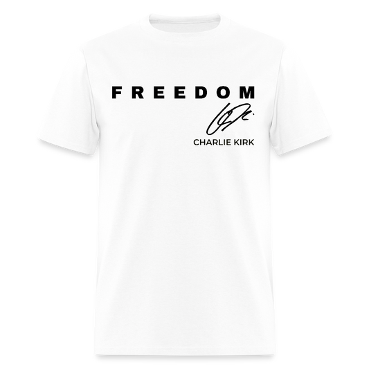 Charlie Kirk Freedom American Flag T Shirt