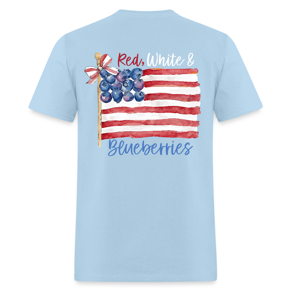 Freedom Red White & Blueberries Coquette Flag T Shirt
