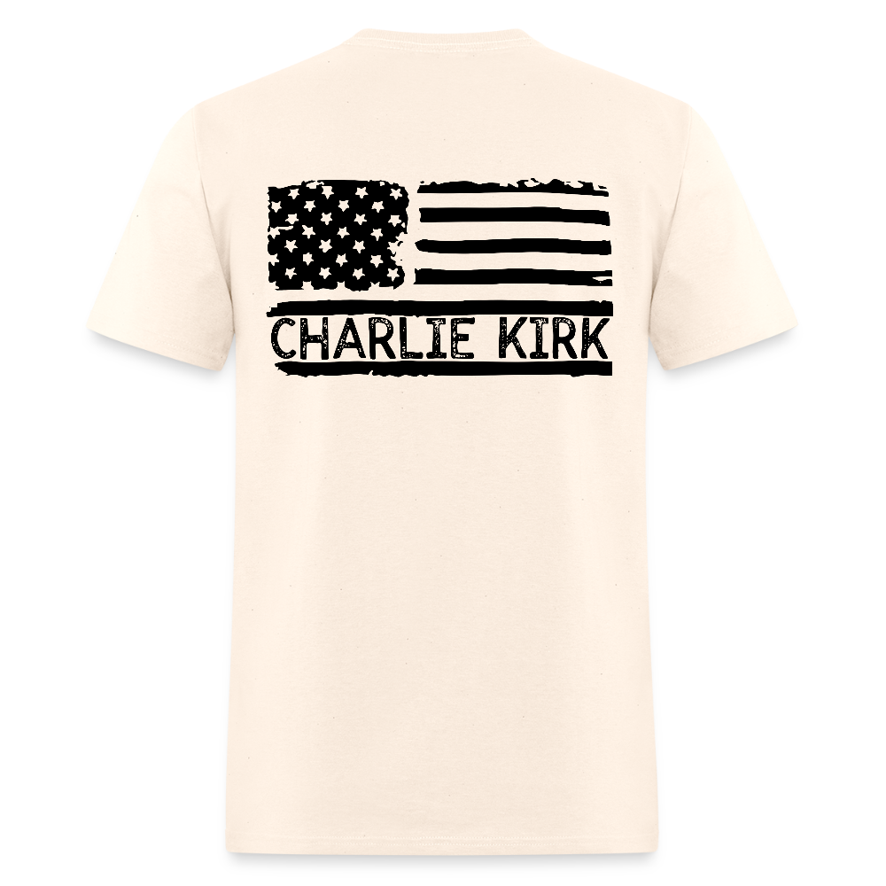 Charlie Kirk Freedom American Flag T Shirt