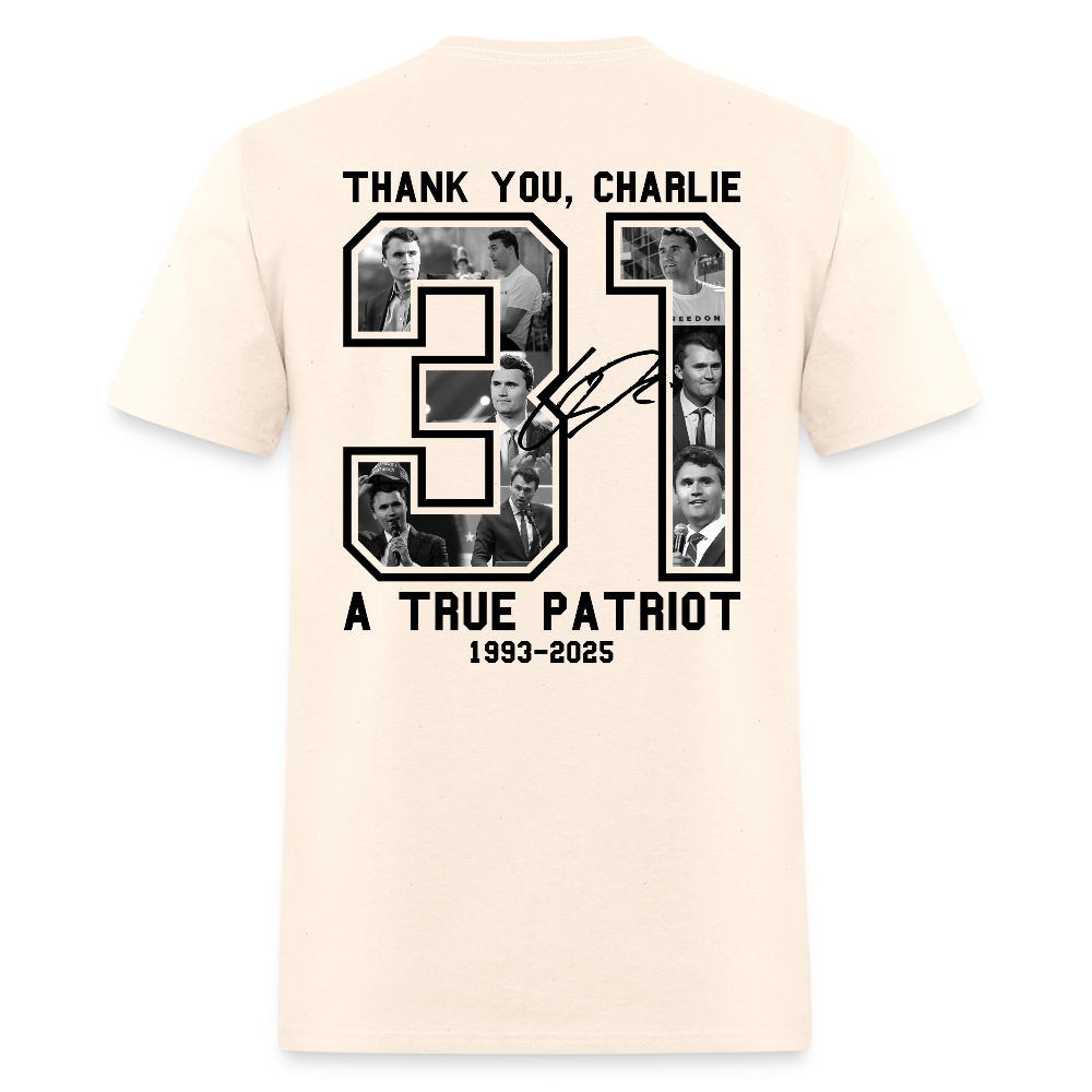 RIP Thank You Charlie Kirk Freedom 31 A True Patriot T Shirt