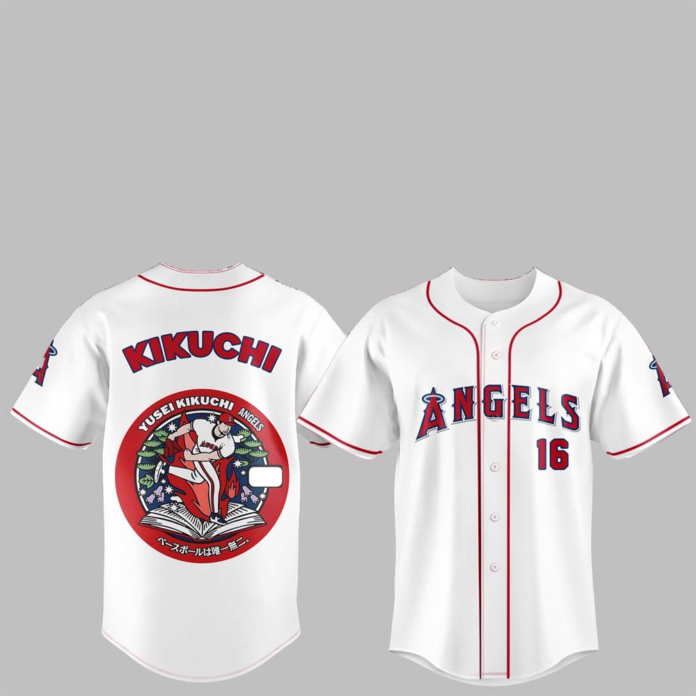 LA Angels Japan Rising Stars Yusei Kikuchi Jersey 2025 - Grishko.com