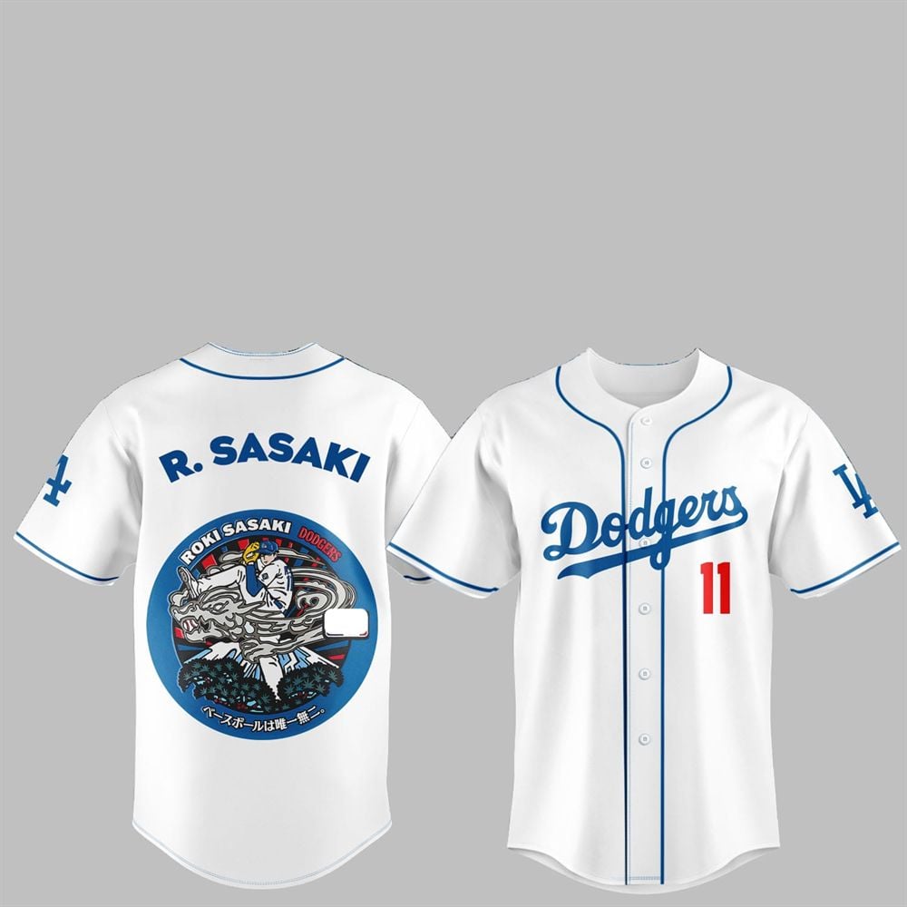 LA Dodgers Japan Rising Stars Roki Sasaki Jersey 2025 - Grishko.com