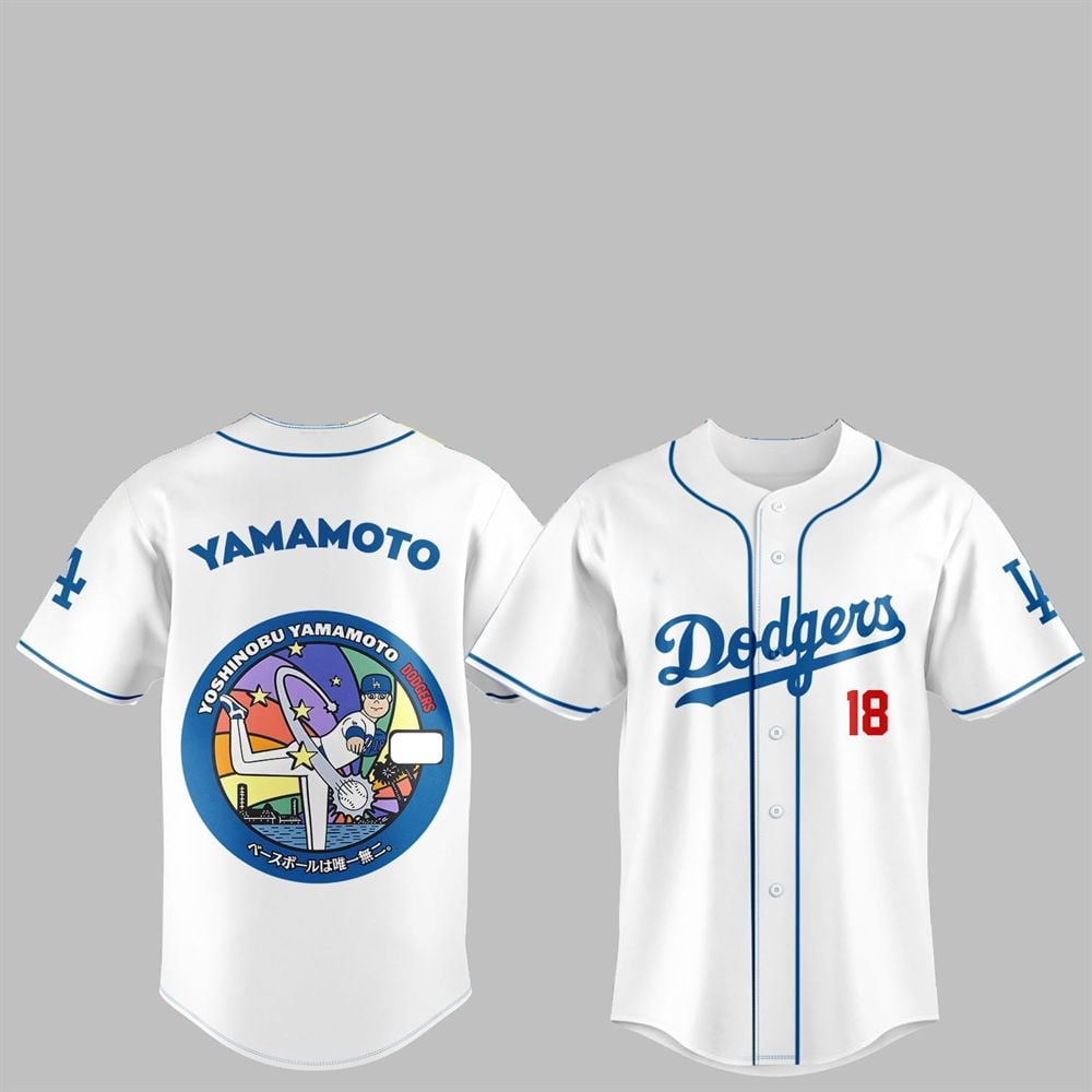 LA Dodgers Japan Rising Stars Yoshinobu Yamamoto Jersey 2025 - Grishko.com
