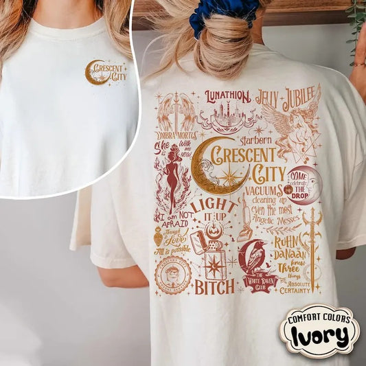 2 Slides, Cresent City shirt, Jelly Jubilee T-shirt Designs, Umbra Mortis shirt, SJM Merch, House of Flame and Shadow T-Shirt,  Gift, Gift for Him,Gift for Her