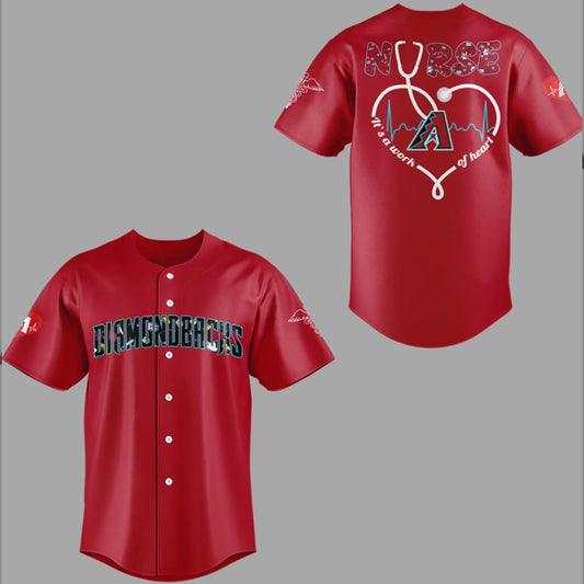 2025 Arizona Diamondbacks NURSES NIGHT Jersey - Grishko.com