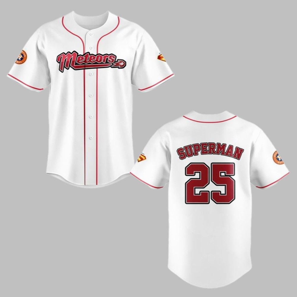 2025 Astros Superman Night Metropolis Meteors Jersey - Grishko.com