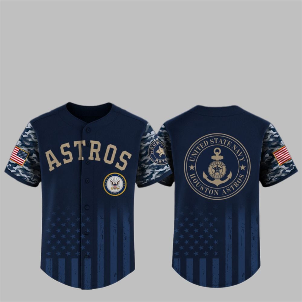 2025 Astros US Navy Appreciation Night Jersey - Grishko.com