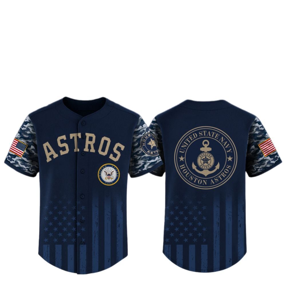 2025 Astros US Navy Appreciation Night Jersey - Grishko.com