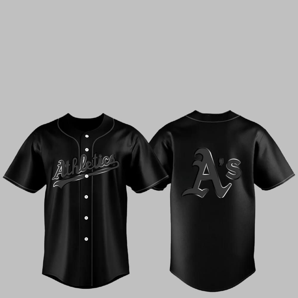 2025 Athletics Back In Black Jersey - Grishko.com