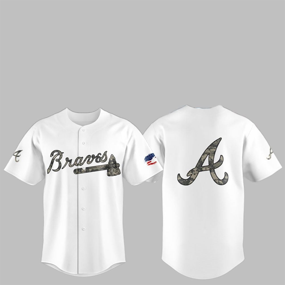 2025 Atlanta Braves Military Appreciation Jersey - Grishko.com