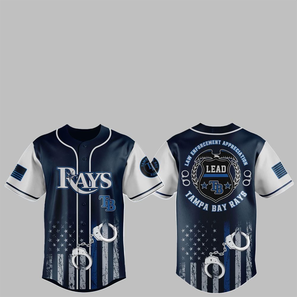 2025 Bay Rays x Law Enforcement Appreciation Day Jersey - Grishko.com