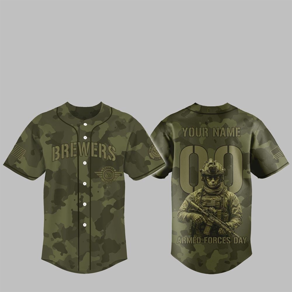 2025 Brewers Armed Forces Day Night Jersey - Grishko.com