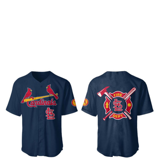 2025 Cardinals Firefighter Appreciation Night Jersey - Grishko.com