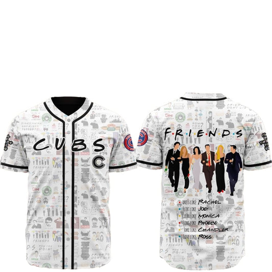 2025 Chicago Cubs Friends Baseball Jersey - Grishko.com