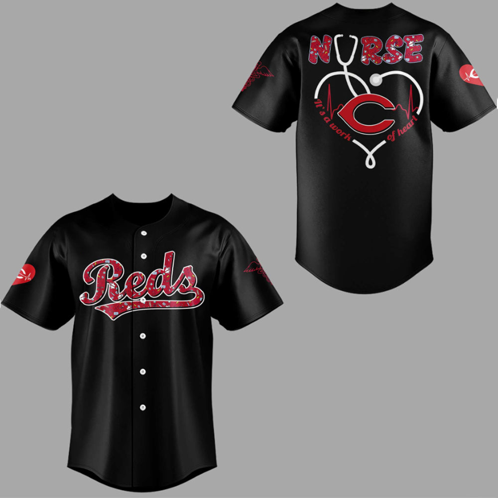 2025 Cincinnati Reds NURSES NIGHT Jersey - Grishko.com
