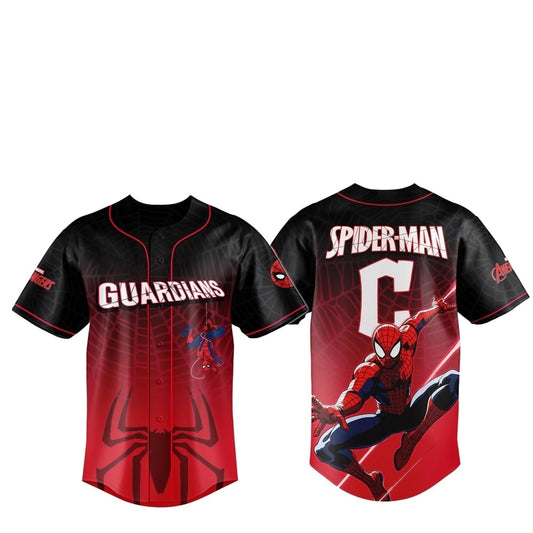 2025 Cleveland Guardians Spider Man Night Baseball Jersey - Grishko.com
