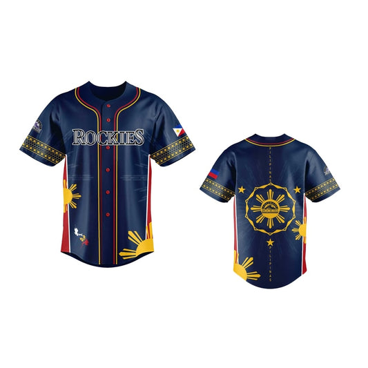 2025 Colorado Rockies Filipino Heritage Night Baseball Jersey Combo - Grishko.com