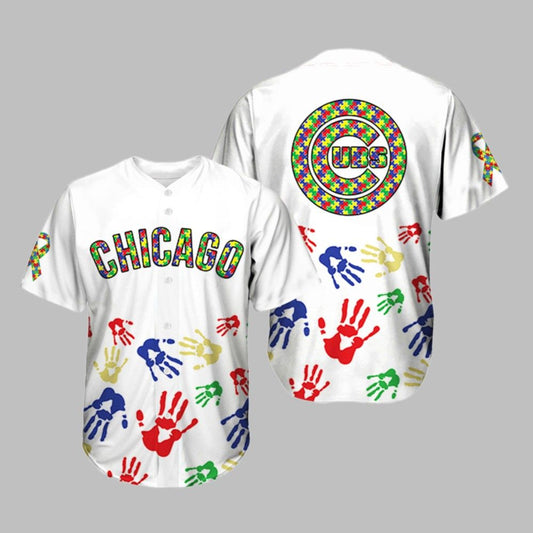 2025 Cubs Autism Awareness Baseball Jersey - Grishko.com