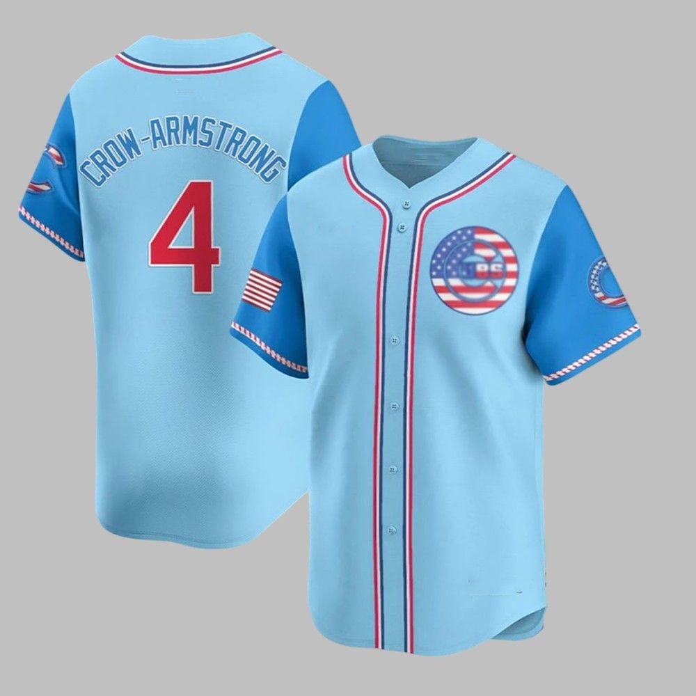 2025 Cubs Crow-Armstrong 4th Of July Jersey - Grishko.com