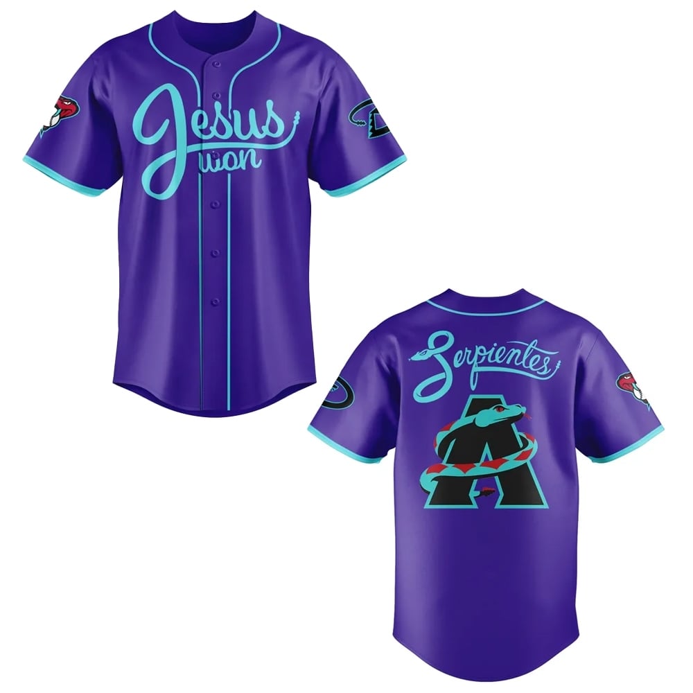 2025 Diamondbacks Jesus Won City Connect Baseball Jersey Hat - Grishko.com