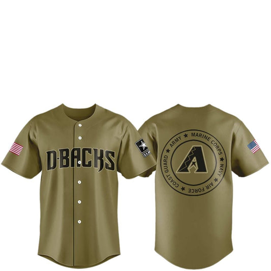 2025 Diamondbacks Military Appreciation Night Jersey - Grishko.com