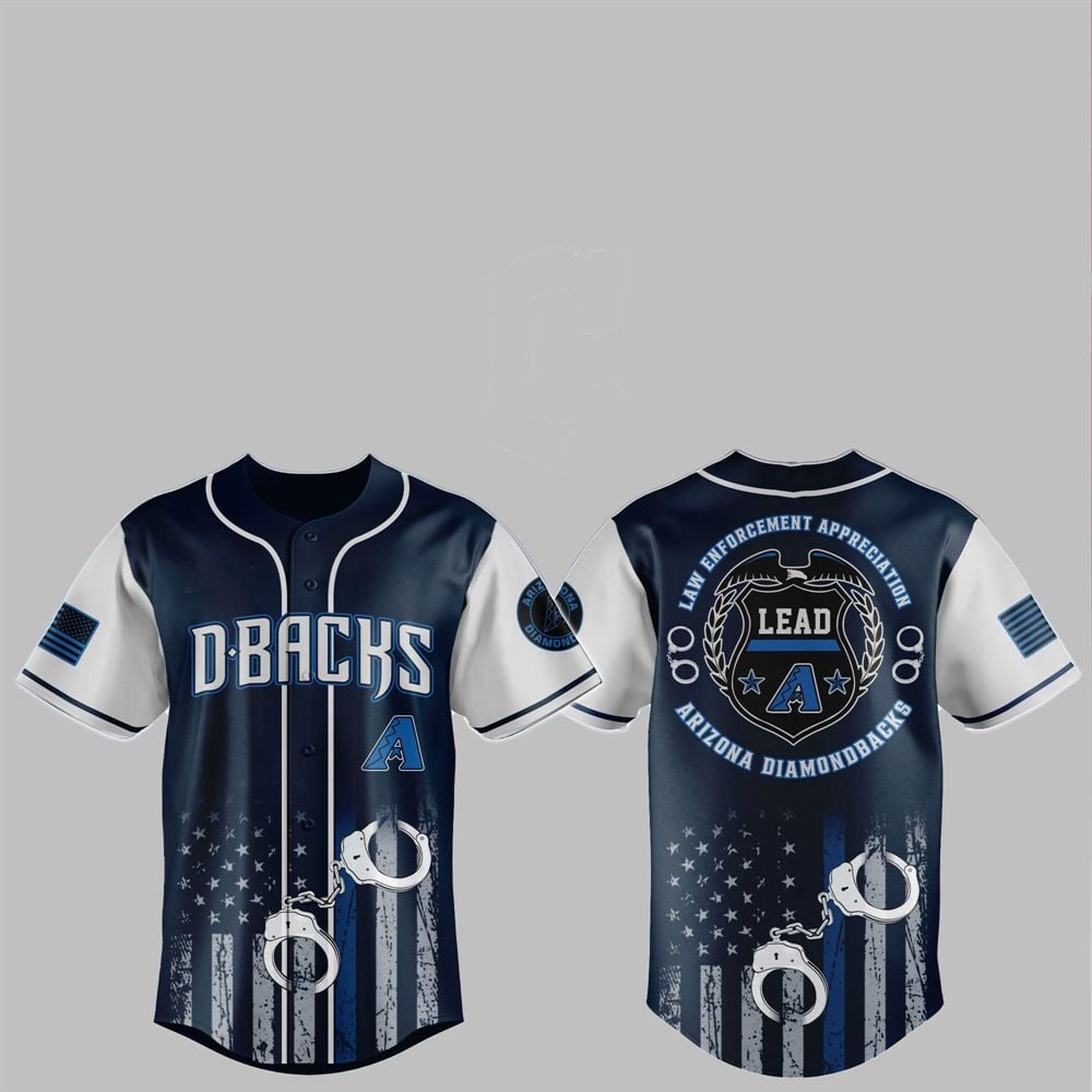 2025 Diamondbacks Law Enforcement Appreciation Day Jersey - Grishko.com