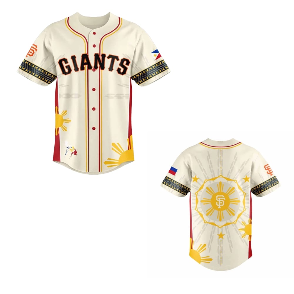 2025 Giants Filipino Heritage Night Baseball Jersey - Grishko.com