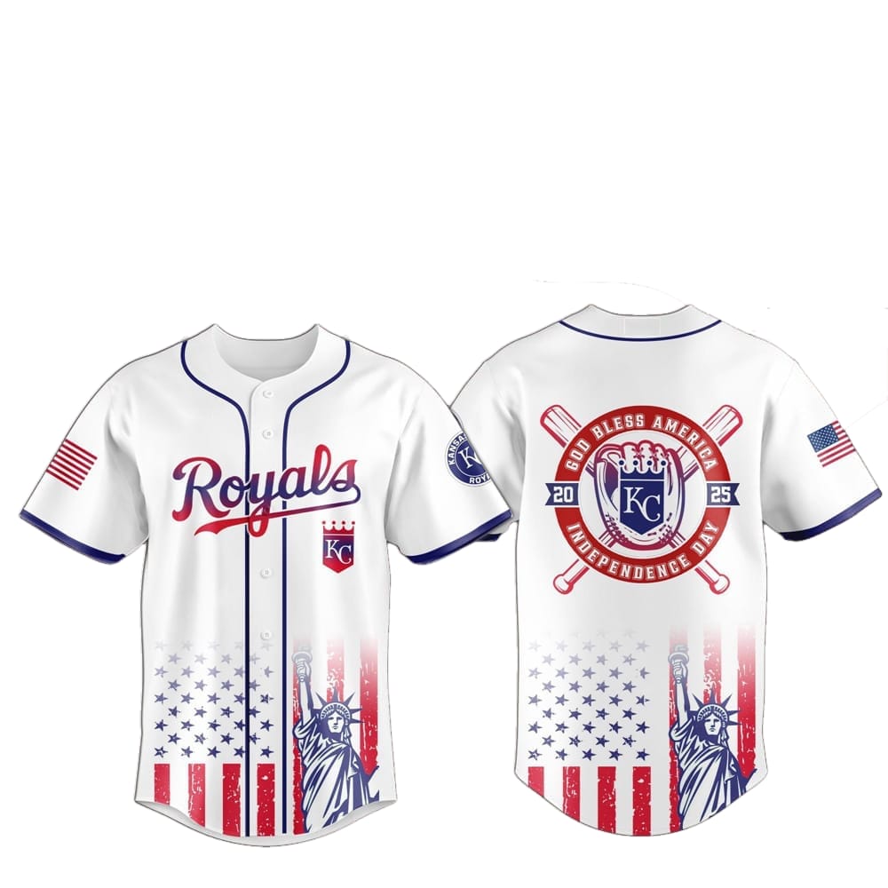 2025 KC Royals 4th Of July Independence Day Jersey - Grishko.com
