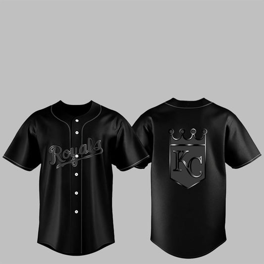 2025 KC Royals Back In Black Jersey - Grishko.com
